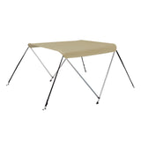 Sand colored Aluminium 2 Bow Bimini Top