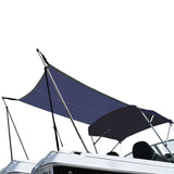 Blue Bimini Extension Kit on boat