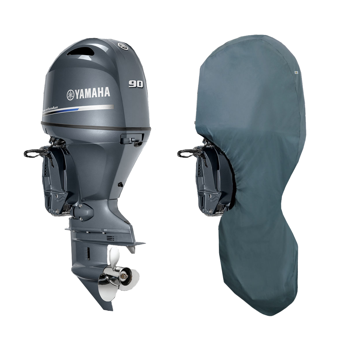 F75D, F90C, F100F (4CYL 1.8L) 2017> YAMAHA OUTBOARD COVERS - Cover Systems