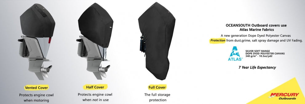 25HP, 30HP (4STR 3CYL 526CC) YEAR 2007> MERCURY OUTBOARD COVERS - Cover Systems