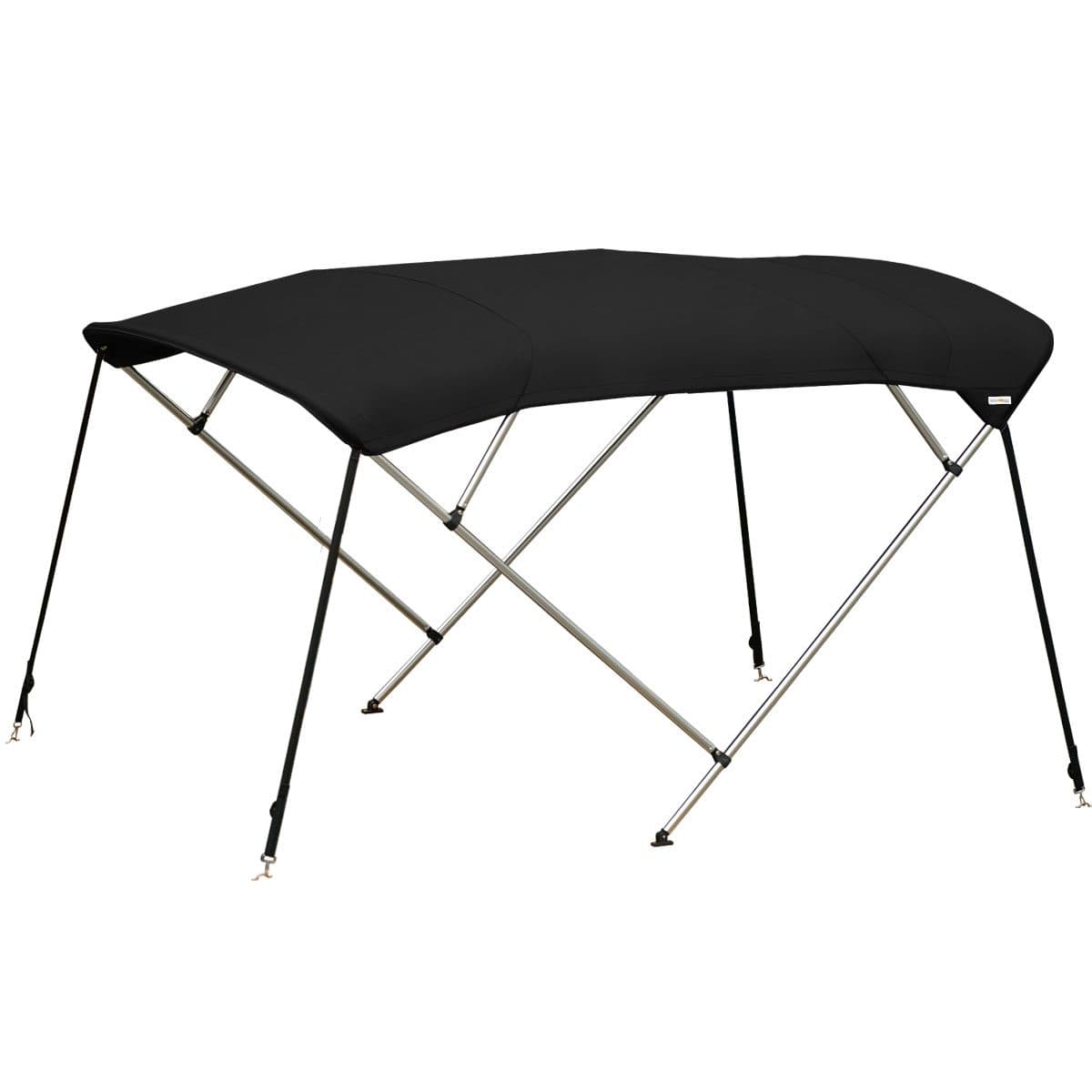 Black Aluminium 4 Bow Bimini Top