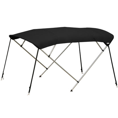 Black Aluminium 4 Bow Bimini Top