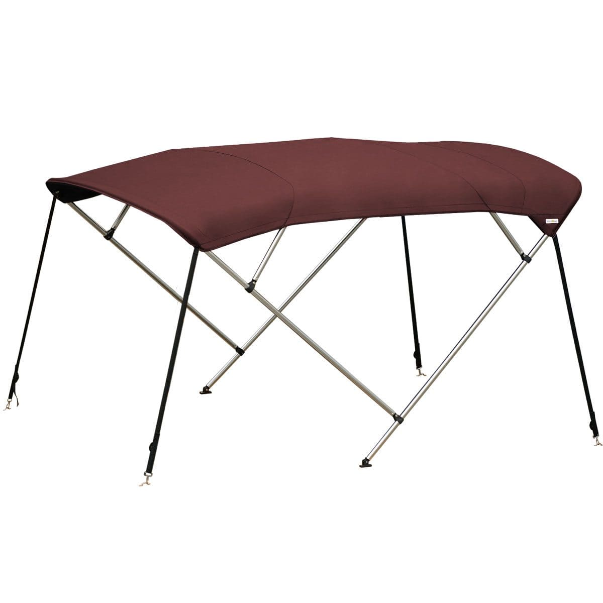 Maroon colored Aluminium 4 Bow Bimini Top