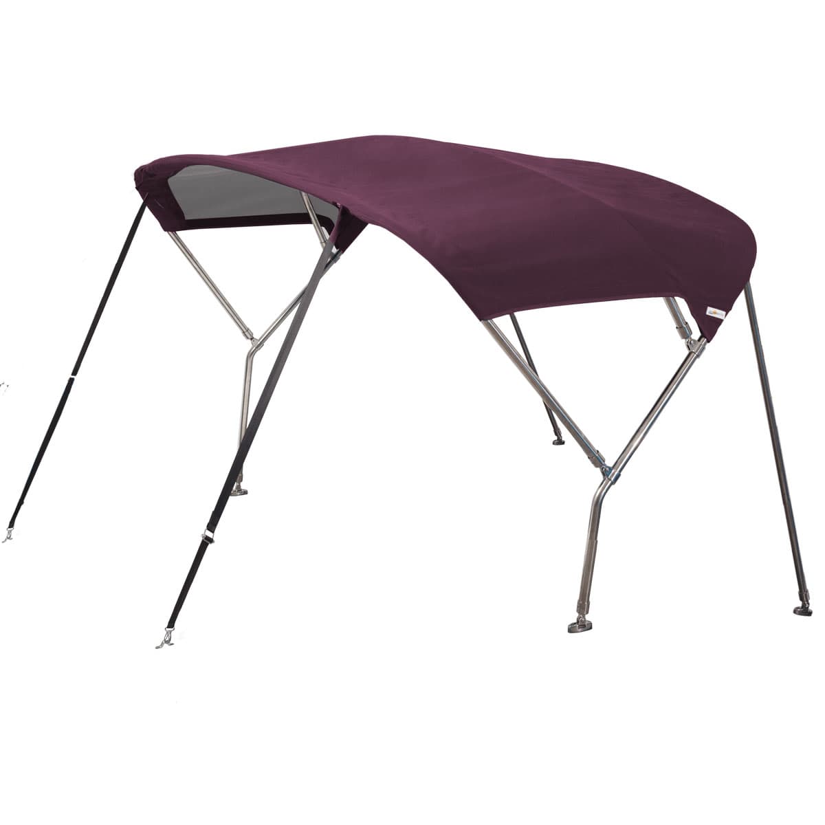 Maroon Stainless Steel Sailboat Bimini Top