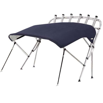Blue Whitewater Pro Bimini & Rocket Launcher – Aluminium with fishing rod holders