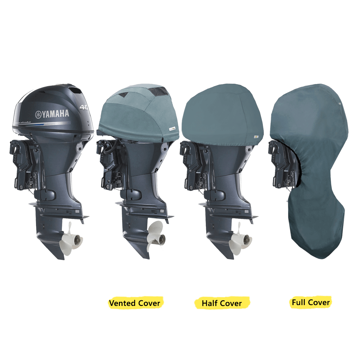 F30B, F40F (3CYL 747cc) YEAR 2009> YAMAHA OUTBOARD COVERS - Cover Systems