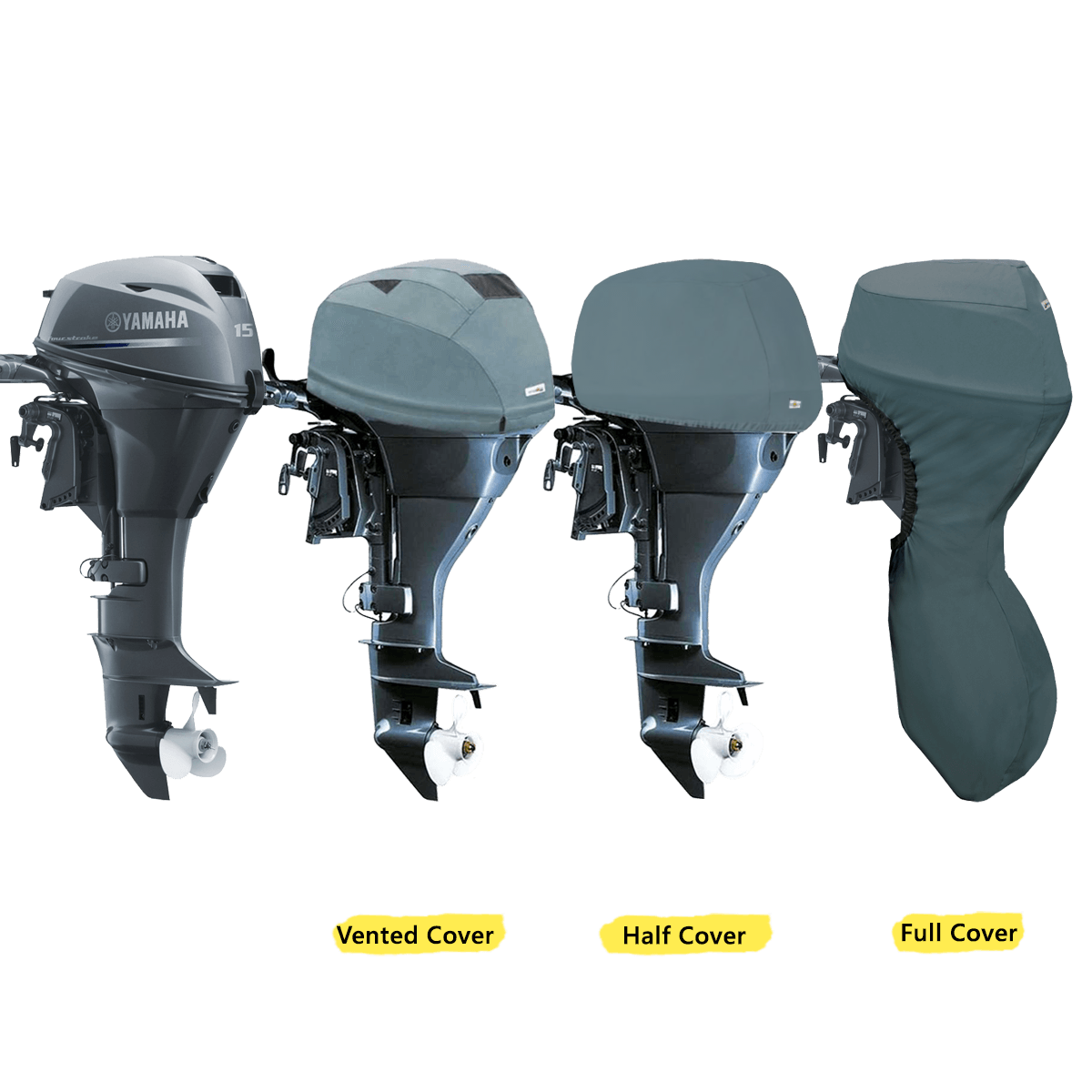 F15C, F20B (2CYL 362CC) YEAR 2007> YAMAHA OUTBOARD COVERS - Cover Systems