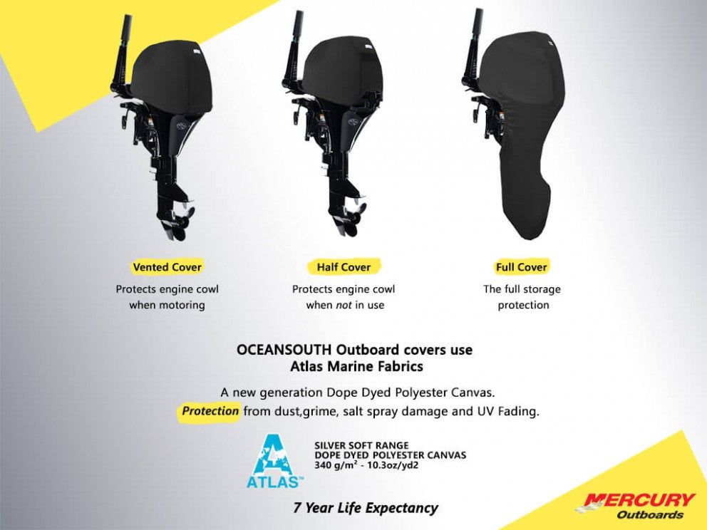 8HP, 9.9HP (4STR 2CYL 209CC) YEAR 2006> MERCURY OUTBOARD COVERS - Cover Systems