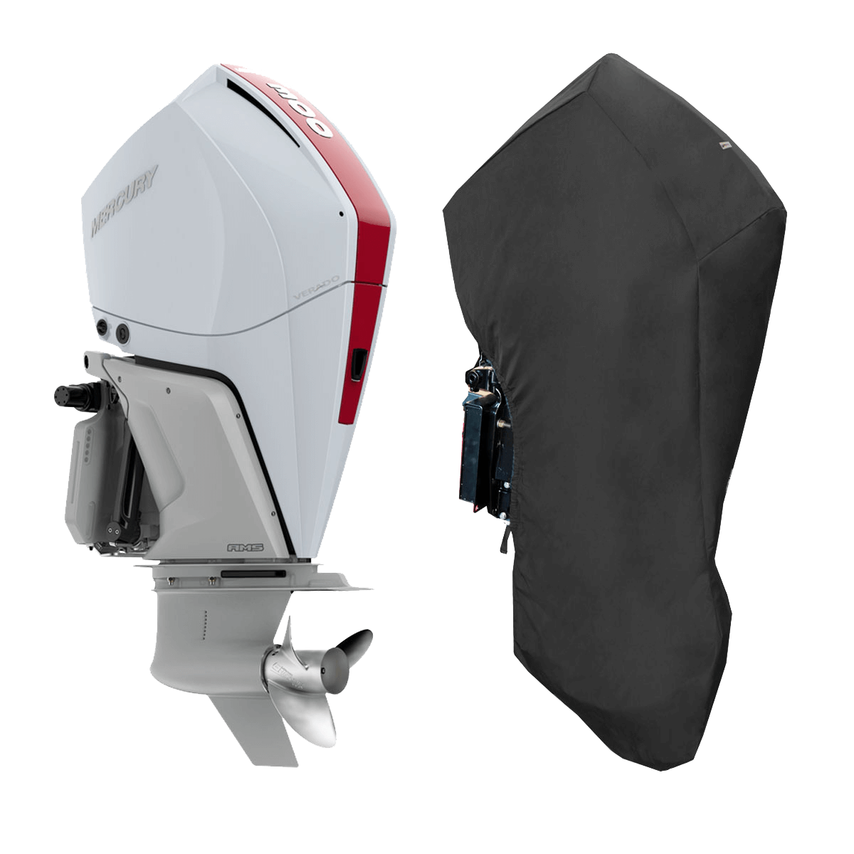 250HP, 300HP, 200-300 PRO XS (4STR V8 4.6L) YEAR 2018> Mercury Outboard Covers - Cover Systems