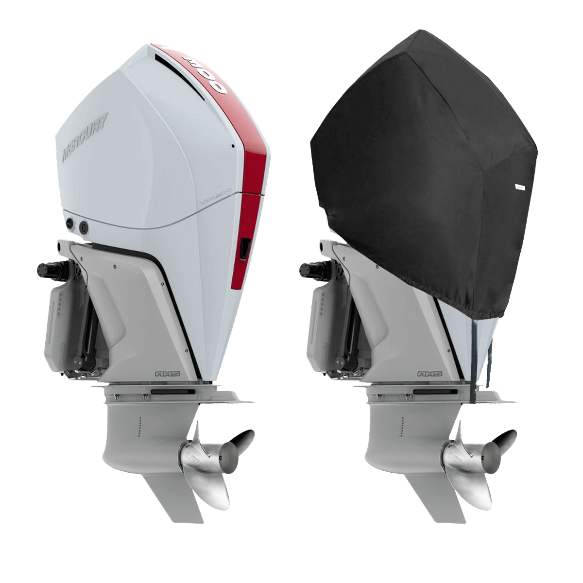 250HP, 300HP, 200-300 PRO XS (4STR V8 4.6L) YEAR 2018> Mercury Outboard Covers - Cover Systems