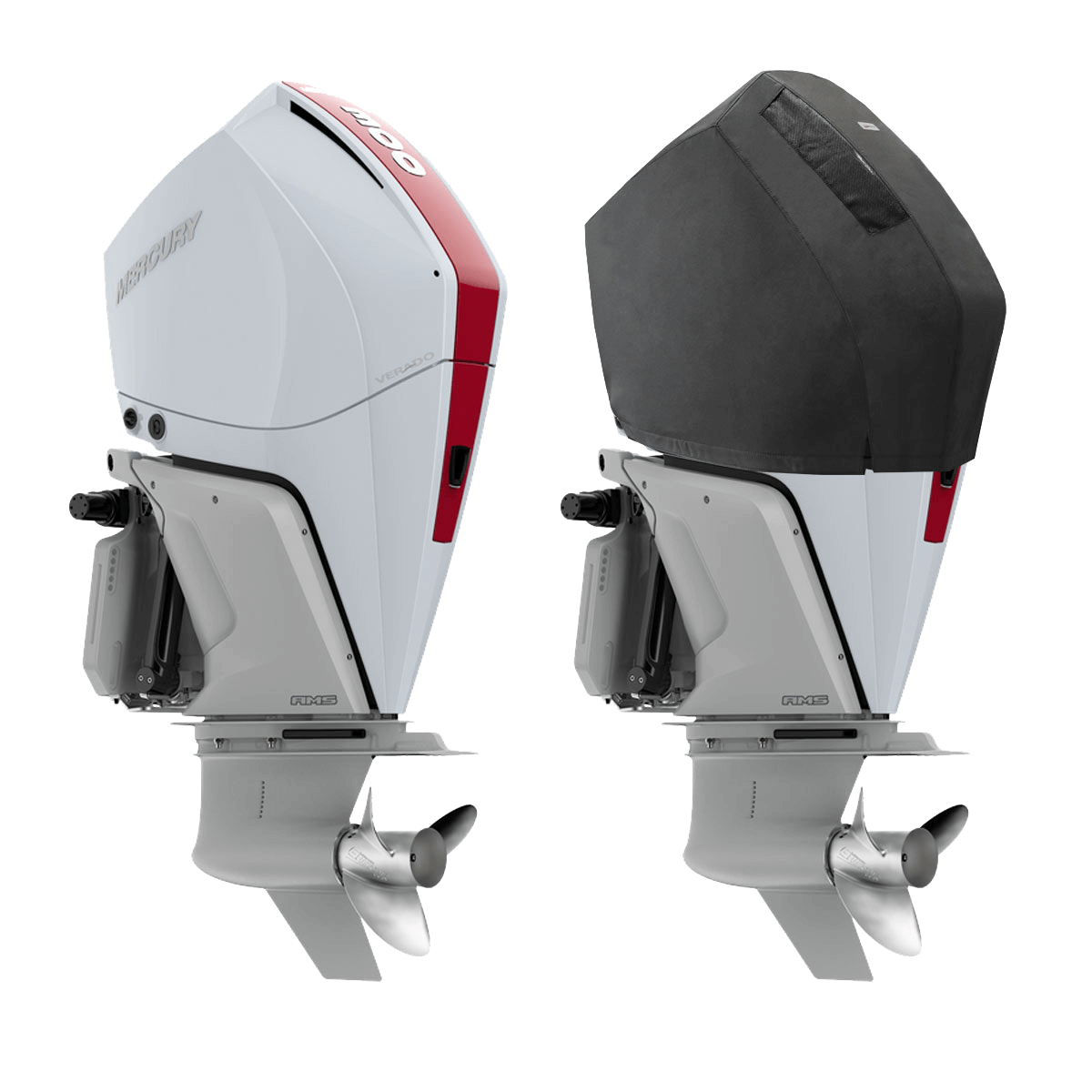 250HP, 300HP, 200-300 PRO XS (4STR V8 4.6L) YEAR 2018> Mercury Outboard Covers - Cover Systems