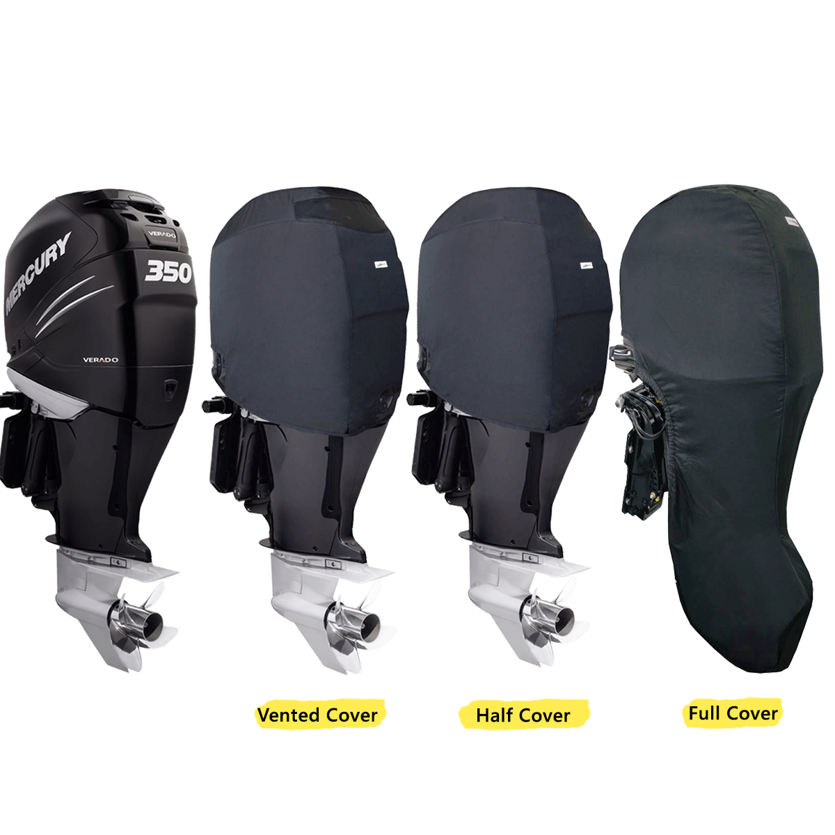 200HP-400HP (VERADO 6CYL 2.6L) YEAR 2005> MERCURY OUTBOARD COVERS - Cover Systems