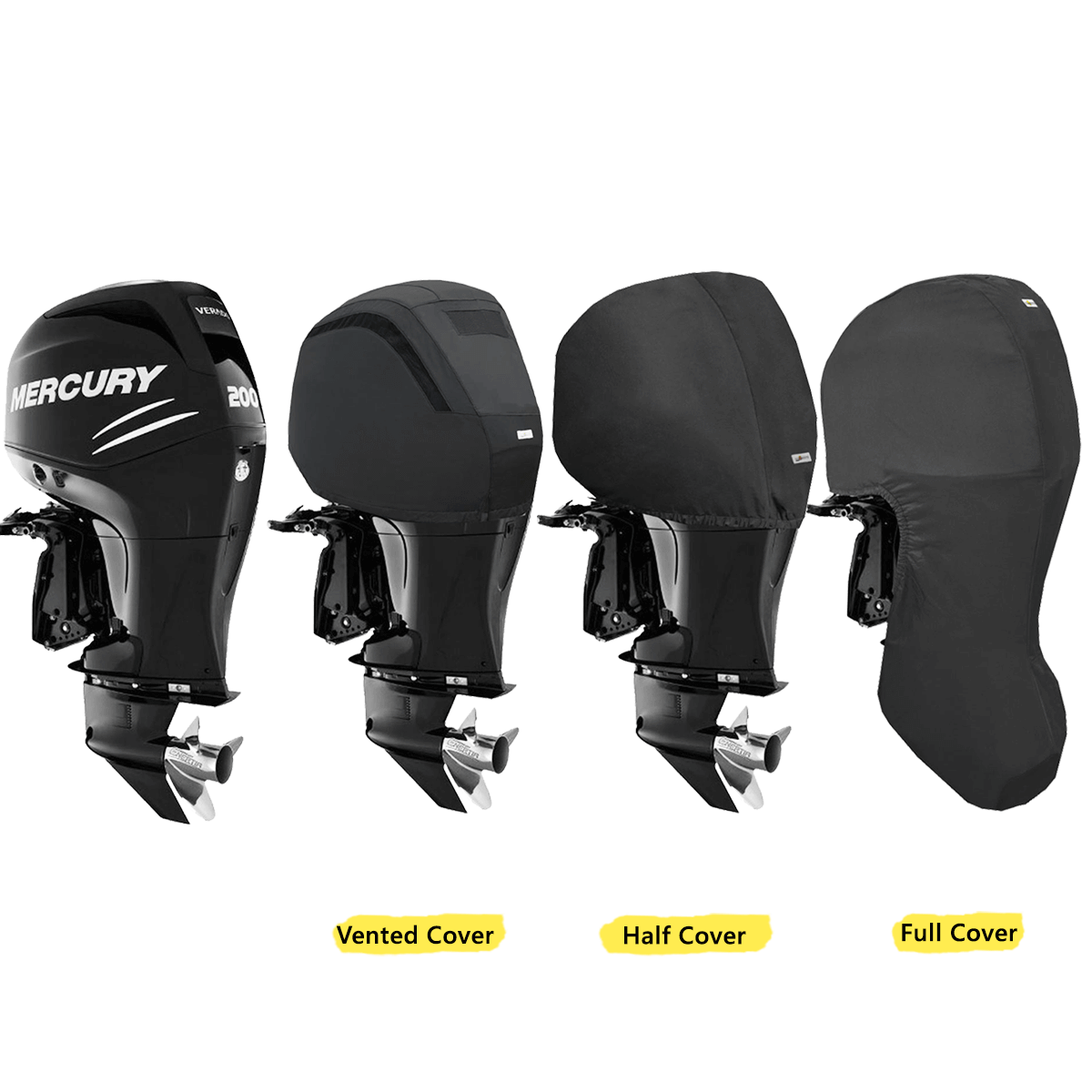 135HP-200HP (VERADO 4CYL 1.7L) YEAR 2005> MERCURY OUTBOARD COVERS - Cover Systems