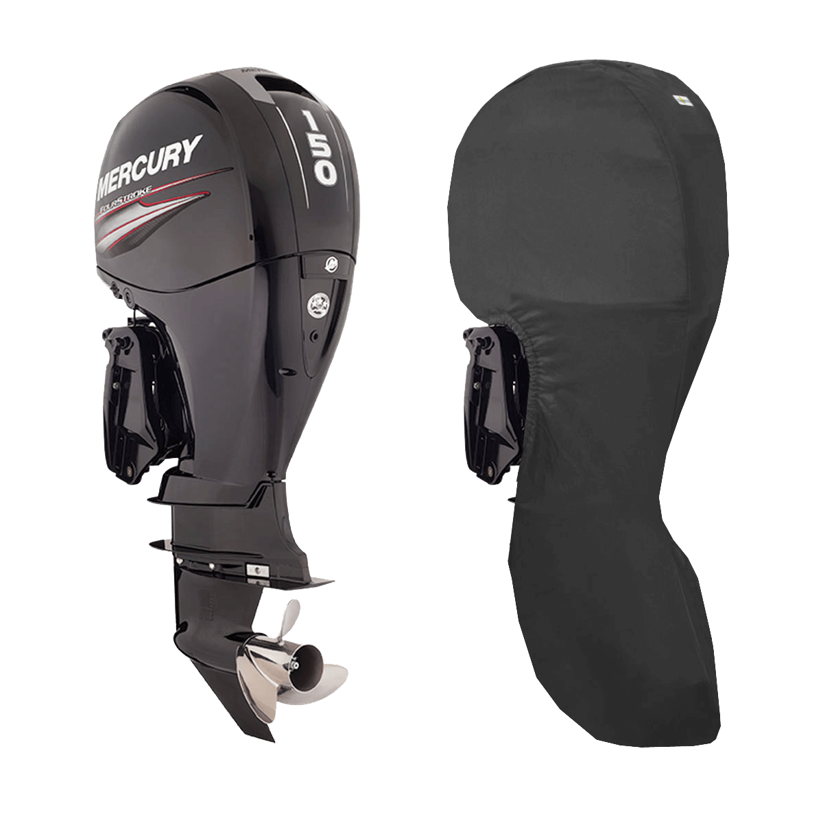 135HP,150HP (4STR 4CYL 3.0L) & PRO XS 115HP-150HP YEAR 2011> MERCURY OUTBOARD COVERS - Cover Systems