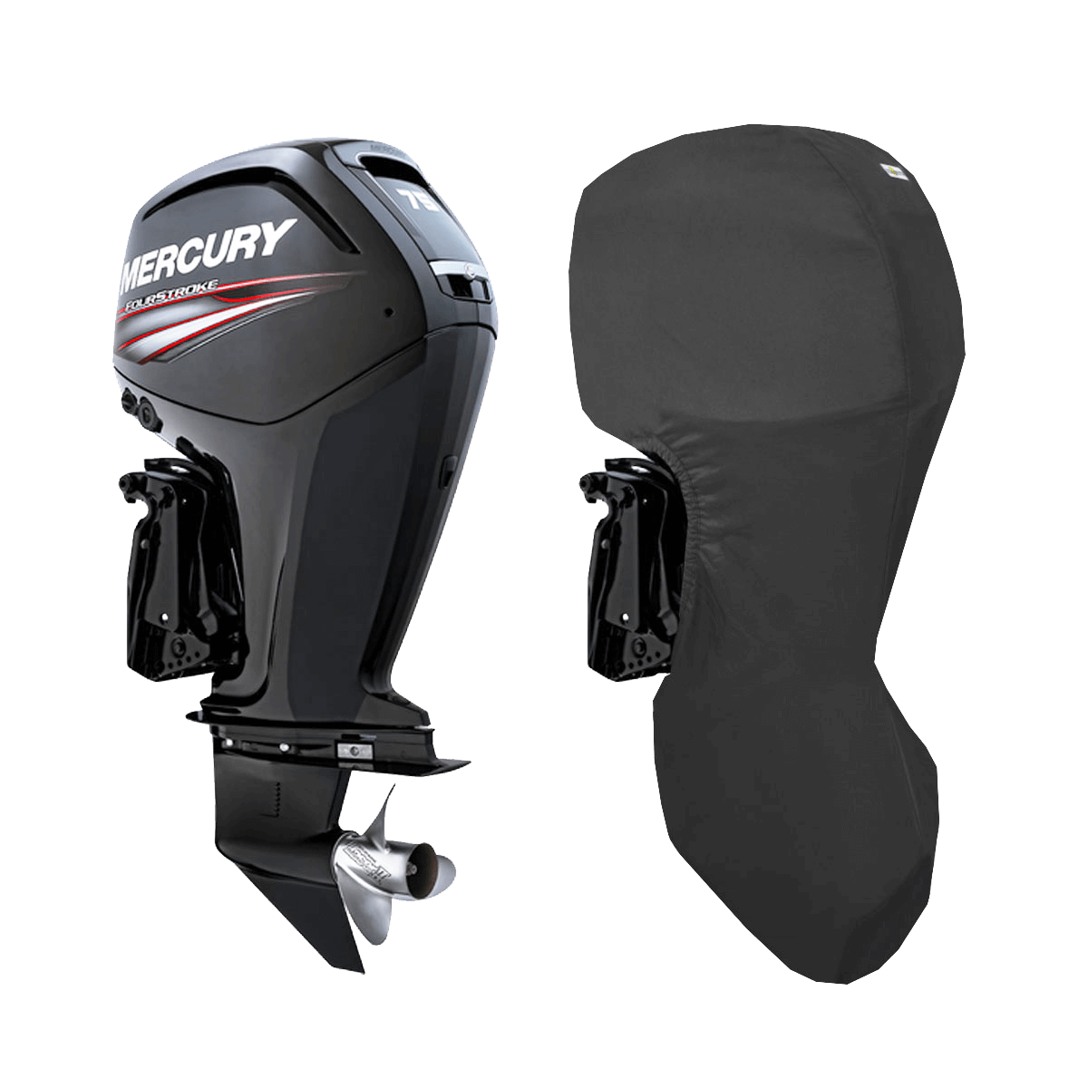 75HP-115HP (4STR 4CYL 2.1L) YEAR 2014> MERCURY OUTBOARD COVERS - Cover Systems