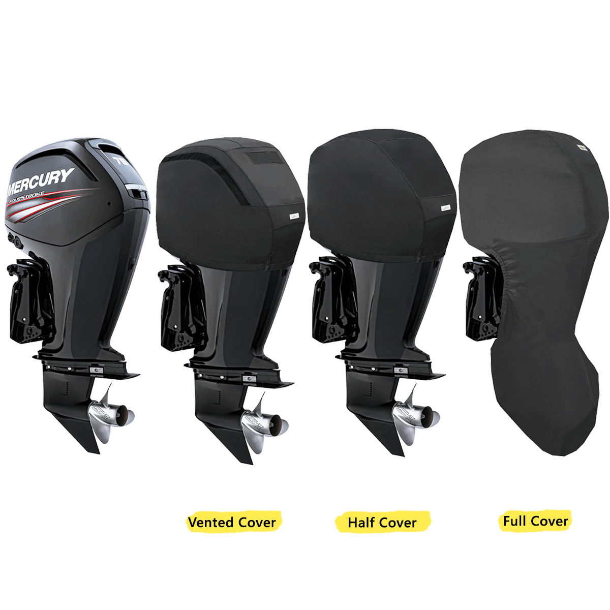 75HP-115HP (4STR 4CYL 2.1L) YEAR 2014> MERCURY OUTBOARD COVERS - Cover Systems