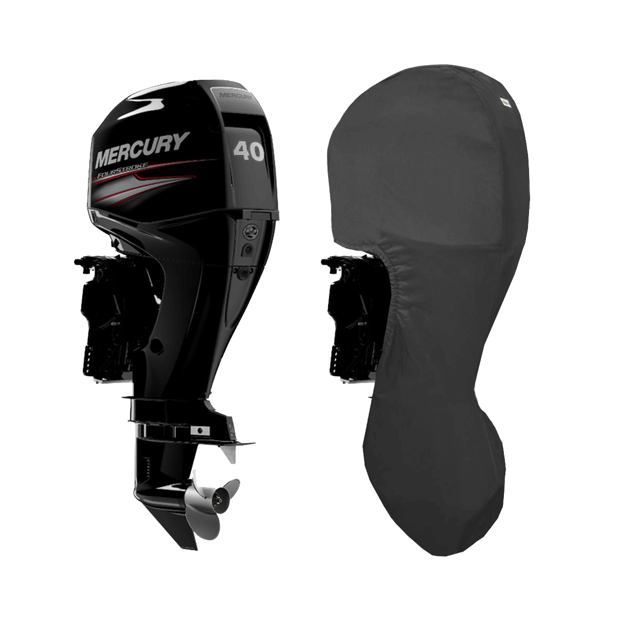 40HP, 50HP, 60HP (4STR 4CYL 995CC) YEAR 2008> MERCURY OUTBOARD COVER - Cover Systems
