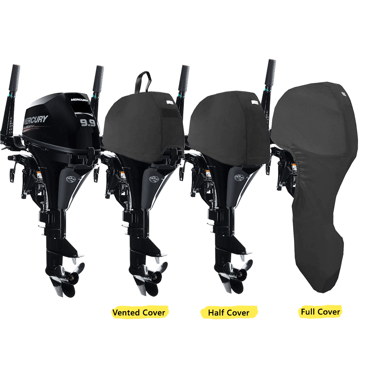 8HP, 9.9HP (4STR 2CYL 209CC) YEAR 2006> MERCURY OUTBOARD COVERS - Cover Systems