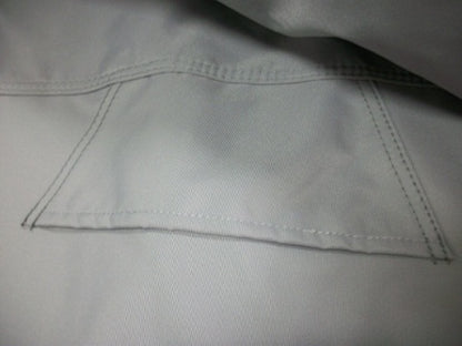 grey cover fabric with stitching 