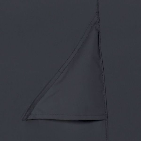 black fabric inseam of BBQ cover