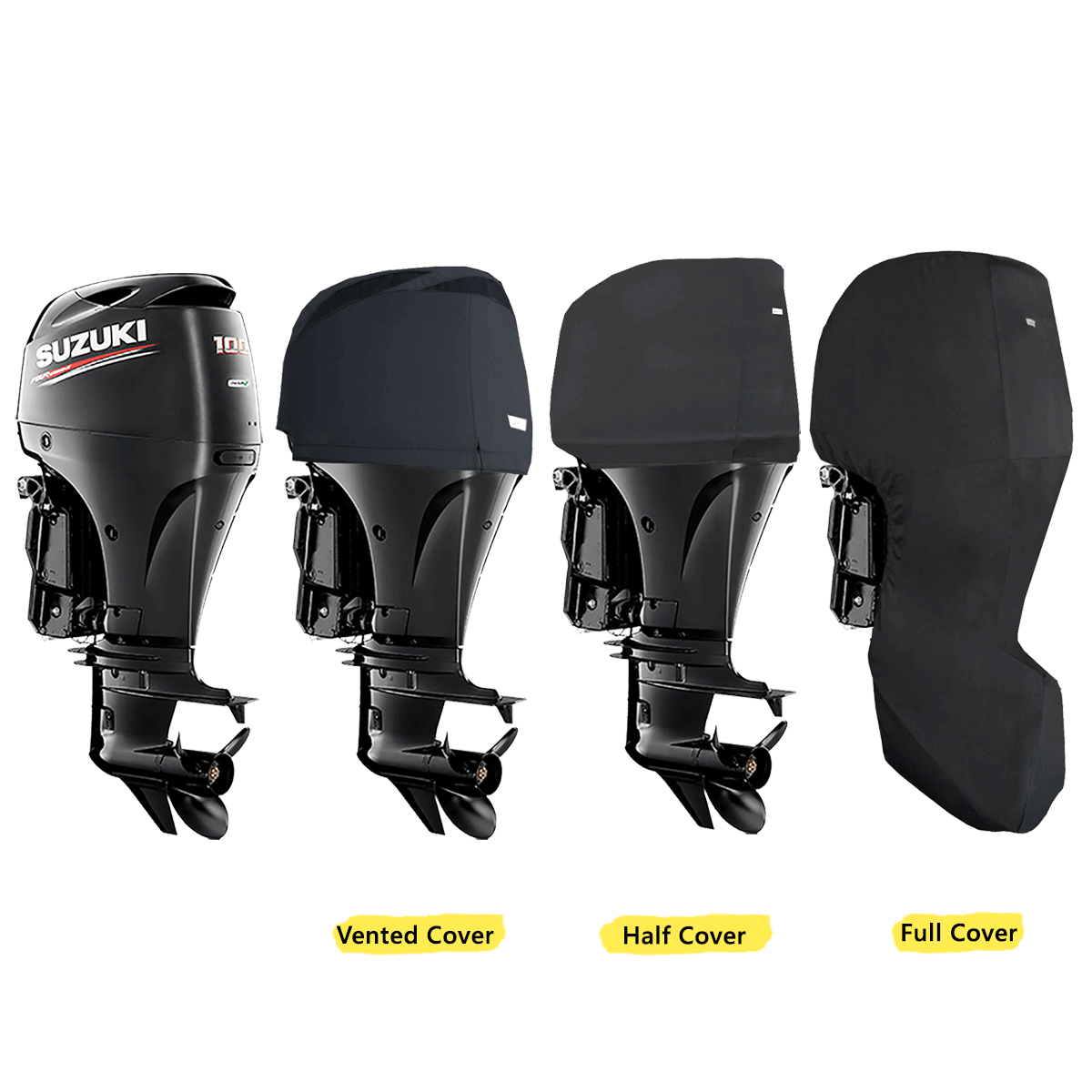 DF100A, DF115A, DF140A (4CYL 2.0L) YEAR 2012 - 2020 SUZUKI OUTBOARD COVERS - Cover Systems