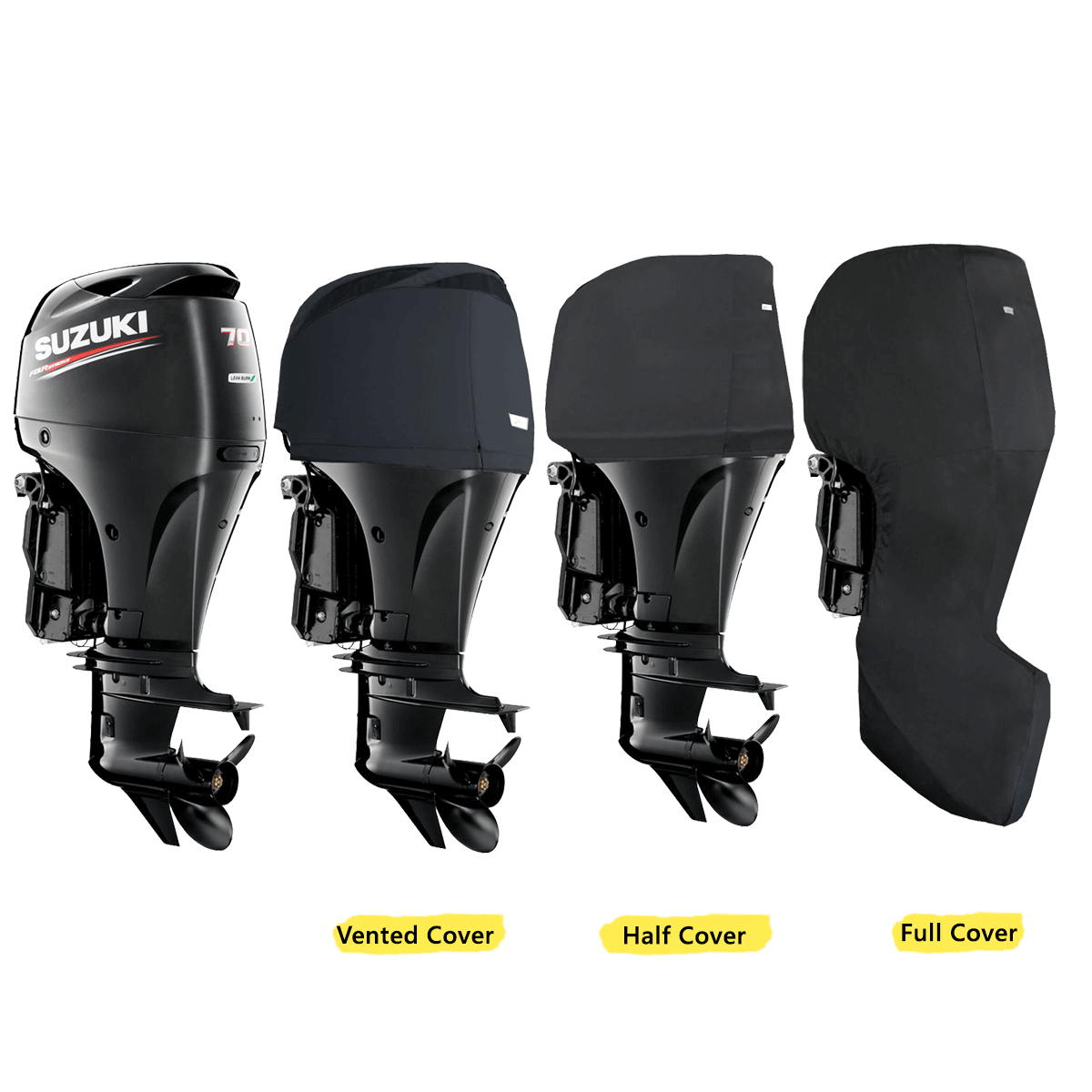 DF70A, DF80A, DF90A (4CYL 1.5L) YEAR 2008> SUZUKI OUTBOARD COVERS - Cover Systems